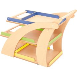 Materialevogn i 3 niveauer p hjul