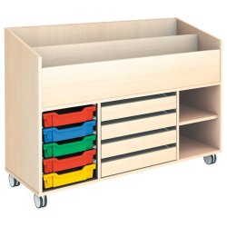 Materialevogn til tegninger og legetj