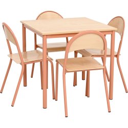 Stpris: Mila bord + 4 stole