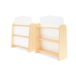 Dobbeltsidet bogreol - stor eller lille