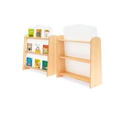 Dobbeltsidet bogreol - stor eller lille