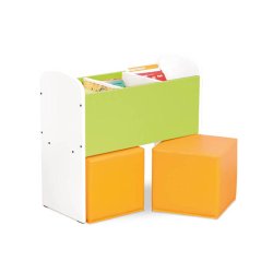 Puf til bogkrybbe Julius, 2 stk.