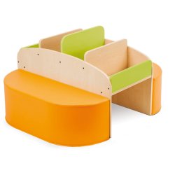 Billedbogskrybbe Cornelius med 2 x puf