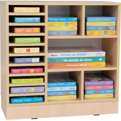 Opbevaringsreol til materialer