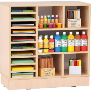 Opbevaringsreol til materialer