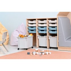 Opbevaringsreol Open M, B104 cm