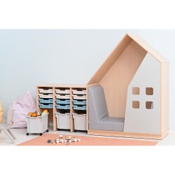 Opbevaringsreol Open M, B104 cm