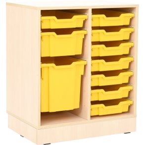 Opbevaringsreol M med 10 skuffer