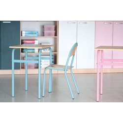 Skolebord Daniel i pastelfarver