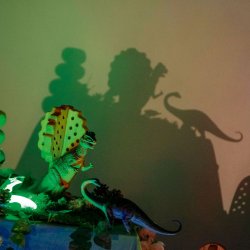 Projektor til lys- og skyggespil