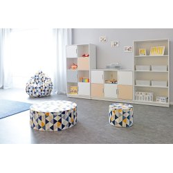 Puf til brn i flotte mnstre