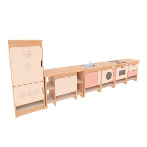 Quadro legek�kken i ahorn s�t 3 til b�rnehave, SFO og institution