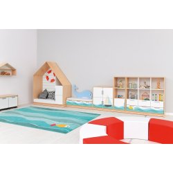 Reolsystem med flotte temaer 