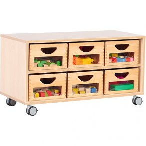 Opbevaringsreol p hjul eller sokkel