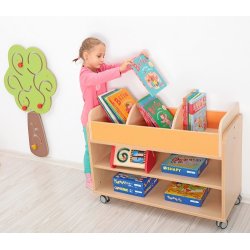 Bogvogn Flexi 1 med hylde