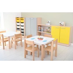 Reolst Grande 82, D &#8203;&#8203;38/48, ahorn, lger gr/gul 