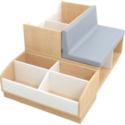 Bibshop bogkrybbe og siddeplads - st 3