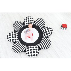 Stor pude til gulv - blomst