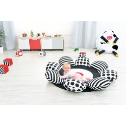 Stor pude til gulv - blomst