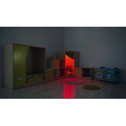 Sanserum med LED-lys