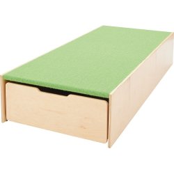 Legepodie eller scenemoduler med opbevaringsplads