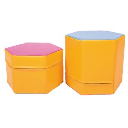 Sekskantet skumpuf 1 stk.