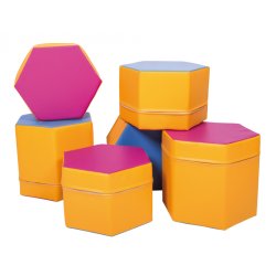 Sekskantet skumpuf 1 stk.