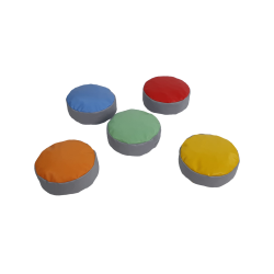 Runde siddepuder 30 x 10 cm - 10 stk.