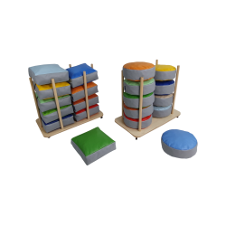 Runde siddepuder 30 x 10 cm - 10 stk.