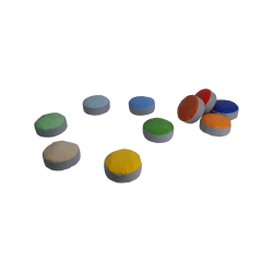 Runde siddepuder 30 x 10 cm - 10 stk.