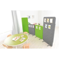 Lydabsorberende skrmvg 