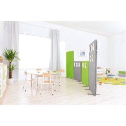 Lydabsorberende skrmvg 