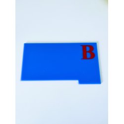 Skilleplade med bogstav, Medium. St med 29 stk.