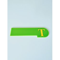 Skilleplader med bogstaver rund, Small