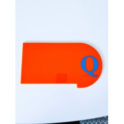 Skilleplader med bogstaver rund, Medium