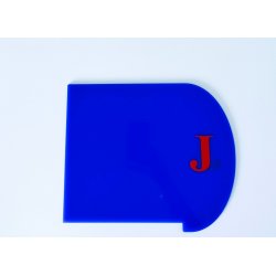 Skilleplader med bogstaver rund, Large 