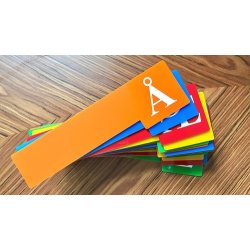 Skilleplade med bogstav, Small. St med 29 stk.