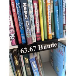 Skillesttte, retvinklet m/ lille sttte. Valgfri tekst 