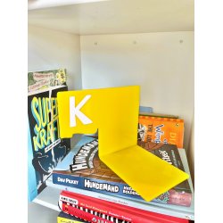 Skilte med dysleksivenligt alfabet