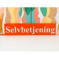 Skilte til ophng med valgfri tekst