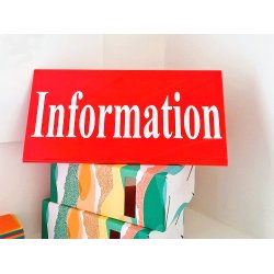 Skilte til ophng med valgfri tekst