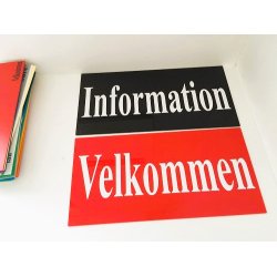 Skilte til ophng med valgfri tekst