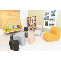 Stilt sofa med lav ryg