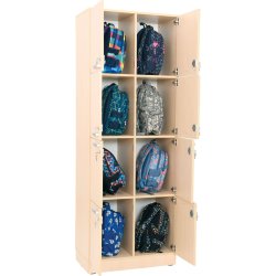 Skab til skoletasker