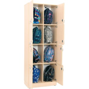 Skab til skoletasker