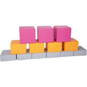 Byggeklodser i skum - st med 13 stk.