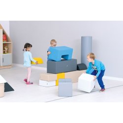 Store byggeklodser i skum