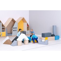 Store byggeklodser i skum