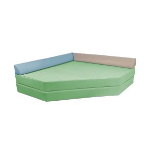 Hjrnemadras med puder - flere farver