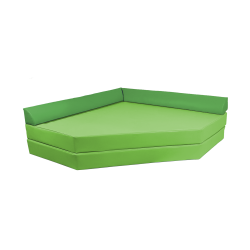 Hjrnemadras med puder - flere farver